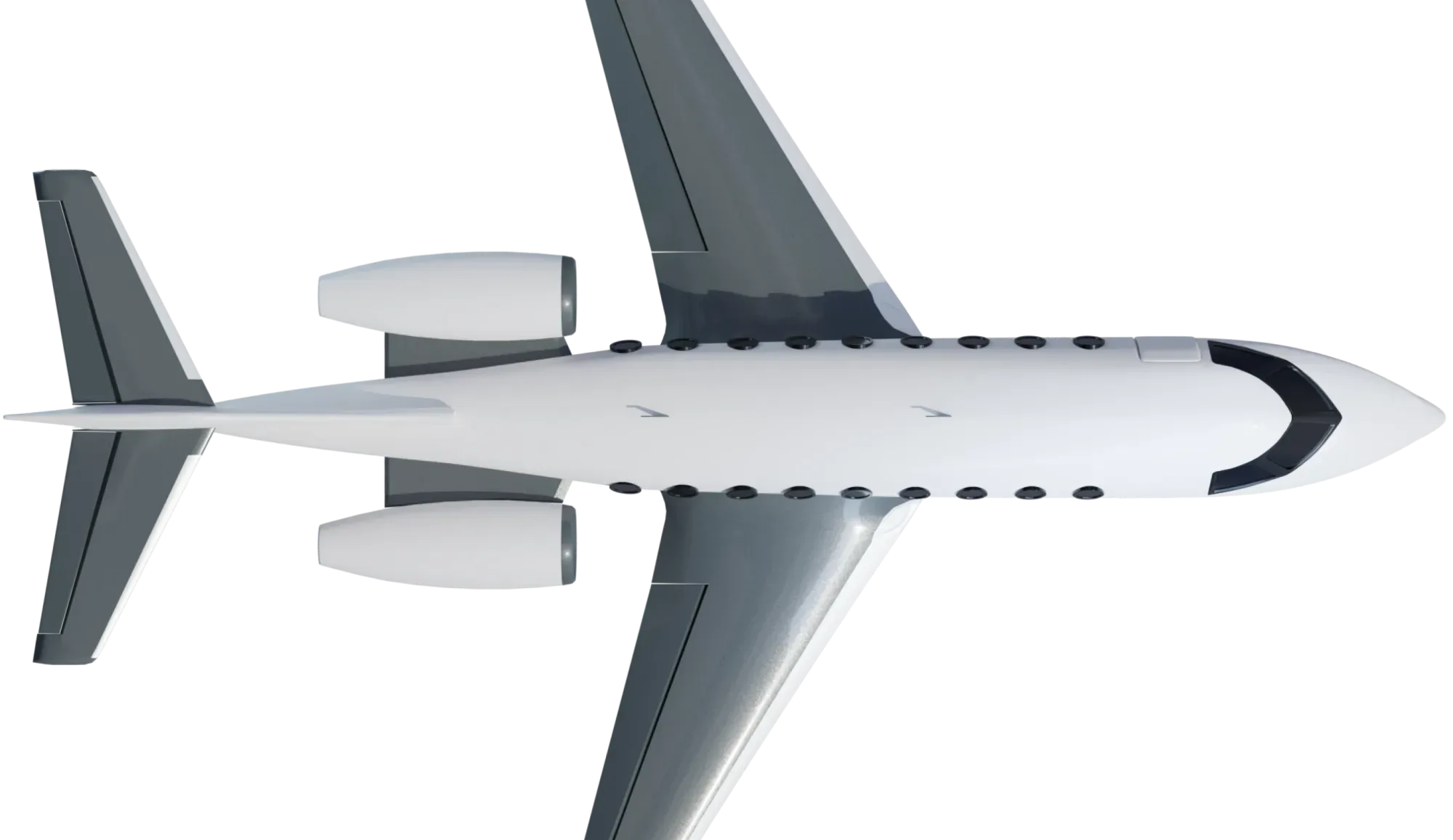 Aeroplane crossing transition